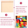 3D Wooden Block Toy Children Early Educational Sliding Block Board Game for 3-5-9 Years Old Kids