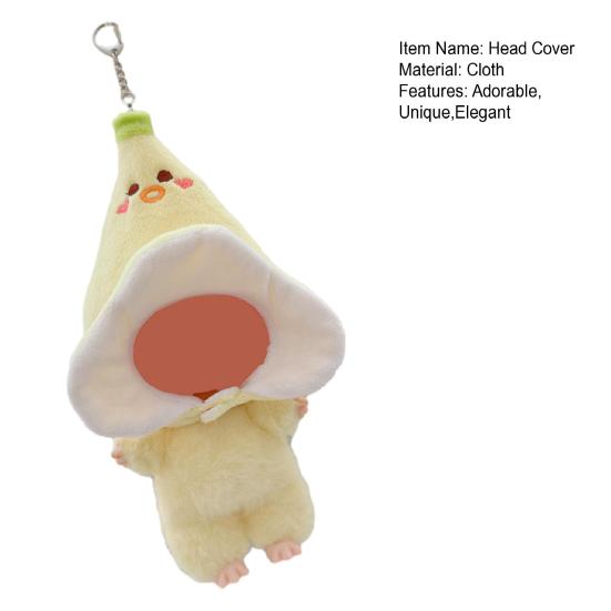 17cm Doll Accessories Burger Shape Head Cover for La Bubu(NO Doll) Fried Chicken Legs Shape Headgear Stylish Doll Outfit Gifts