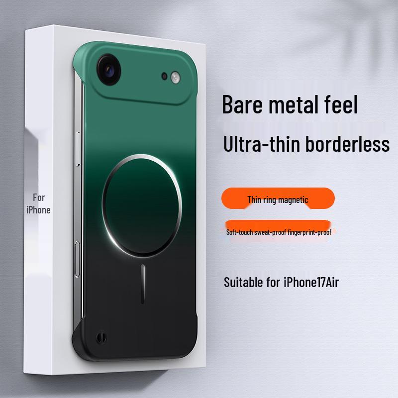 

iPhone Air Gradient Magnetic Adsorption Case: Ultra-Thin, Skin-Feel, Half-Wrap, Cooling Design for Apple 17 Pro iPhone 17