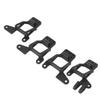 4pcs Multihole Adjustable Front Rear Shocks Struts Damper Towers Mount Fit for Traxxas TRX‑4 RC CarBlack