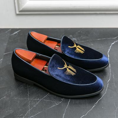 Fashion 2024 Fashionable Men's Leather Shoes, Men's Driving Shoes, Suede Luxury Pointed Banquet Shoes, Trendy Men's Flat Shoes
