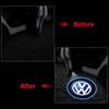 For VOLKSWAGEN VW New Jetta VW For Volkswagen 2PCS Car Door Emblem LED Light Welcome Lamp Wireless Laser Projector For Volkswage