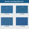 20PCS 75x533mm Sanding Belts Abrasive Bands 40/60/80/120 Grit Quality Zirconia Grinding Abrasive Belt Grinding Polishing Tools
