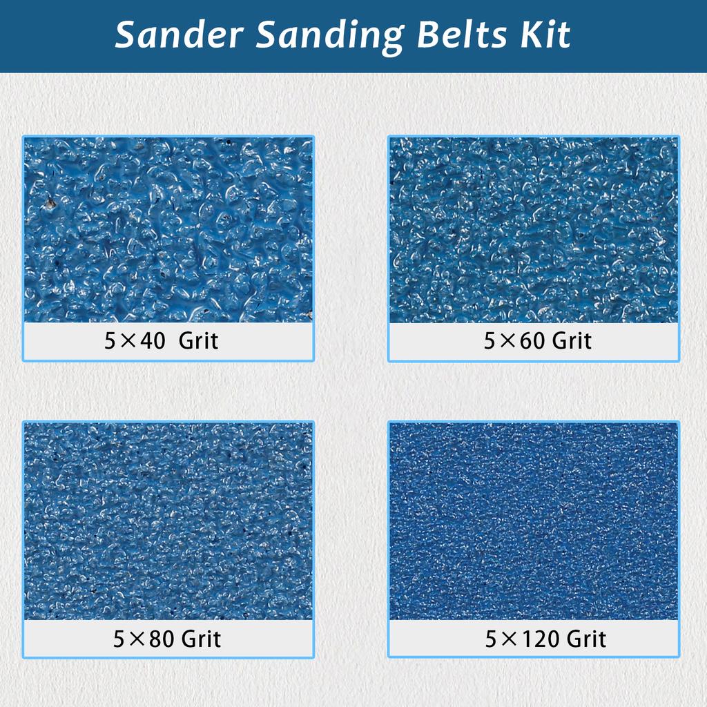 20PCS 75x533mm Sanding Belts Abrasive Bands 40/60/80/120 Grit Quality Zirconia Grinding Abrasive Belt Grinding Polishing Tools