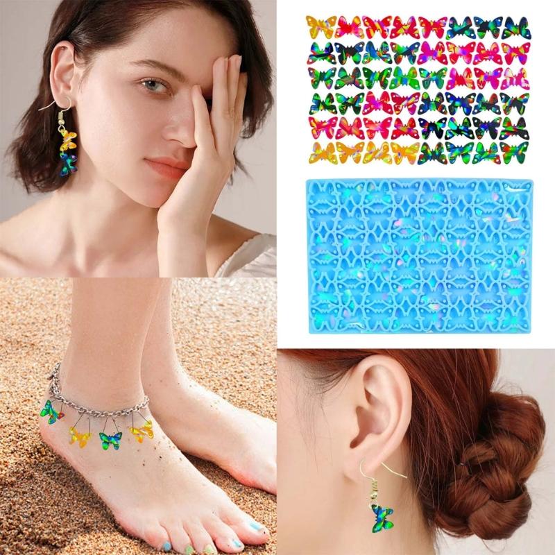 Silicone Mold with Hole Light and Shadow Charm Resin Molds DIY Art Epoxy Casting