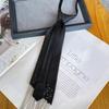 Tassel Tie Female Pearl Lazy Knot Free Shirt Black Tie