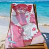 Virtuelle Sängerin K-Kasane T-TetoS Handtuch Sport Schnelltrocknend Reise Campingausrüstung Sandfest Weich Leicht Großes Strandhandtuch