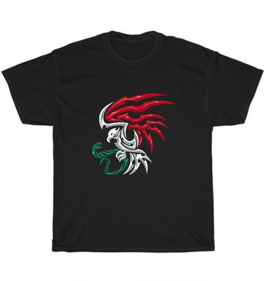 Mexiko Flagge Mexikanisches Wappen Stammesstil T-Shirt Patriotisches Unisex T-Shirt Geschenk