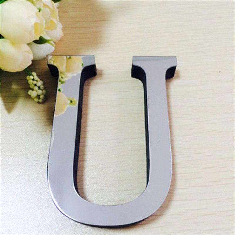 Chic 4 Letters Love Home Furniture Mirror Tiles Self-adhesive Wall Sticker Decor