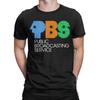 Novelty Vintage 70s 80s Protect P.B.S Logo T-Shirts Men Crew Neck 100% Cotton T Shirts Save PBS Short Sleeve Tee Classic Clothes