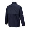 Mizuno Breath Thermo Training Warmer Jacket with and Windproof Deep Navy and Silver MC-LINE Wear, Moisture-Wicking, Heat-Generating, Water-Repellent,