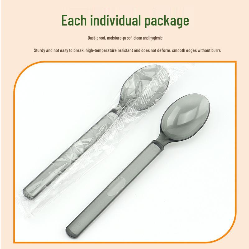 Thickened Disposable Plastic Cutlery Set: Individually Packaged for Meals, Steak, and Dessert