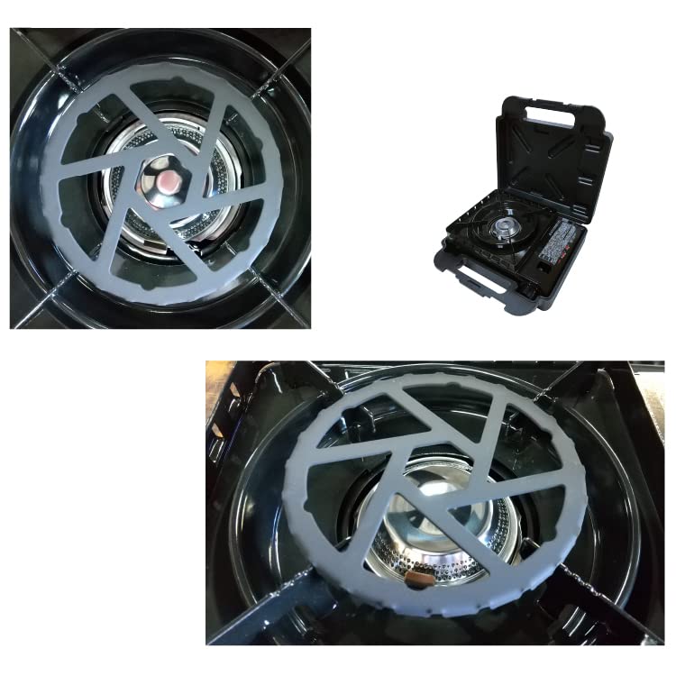 Iwatani Cassette Stove, Tough Maru, Olive & Pearl Metal Iron Mini Tripod (CB-ODX-1-OL & HB-5001), 2-Piece Set