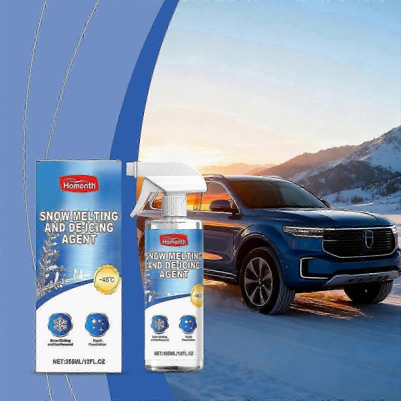 1-3x De Icer Melting Snow-Melting Agent Winter Car Glass Fast Ice Melting Snow-Melting Agent Front Windshield Window Snow-Proof Agent