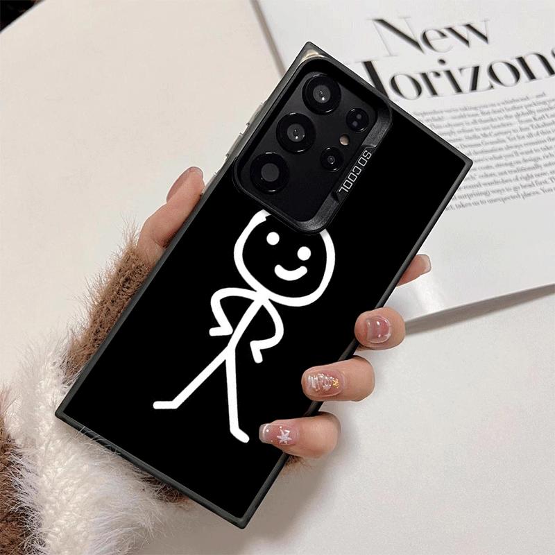 Funny Stickman Matchman Shockproof Phone Case for Samsung Galaxy S26 Edge S25 Ultra S24 FE S23 Plus S21 Cover Anti Fall Fundas