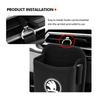 cqmes7 For Skoda Car Air Outlet Storage Box Hanging Phone Lipstick Lighter Organizer Bag Holder Rapid Octavia Derivative Enyaq-iV
