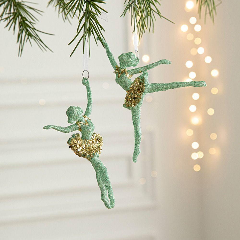 3D Green Butterfly Christmas Pendant Starfish Bell Merry Christmas Ornament  Christmas Day