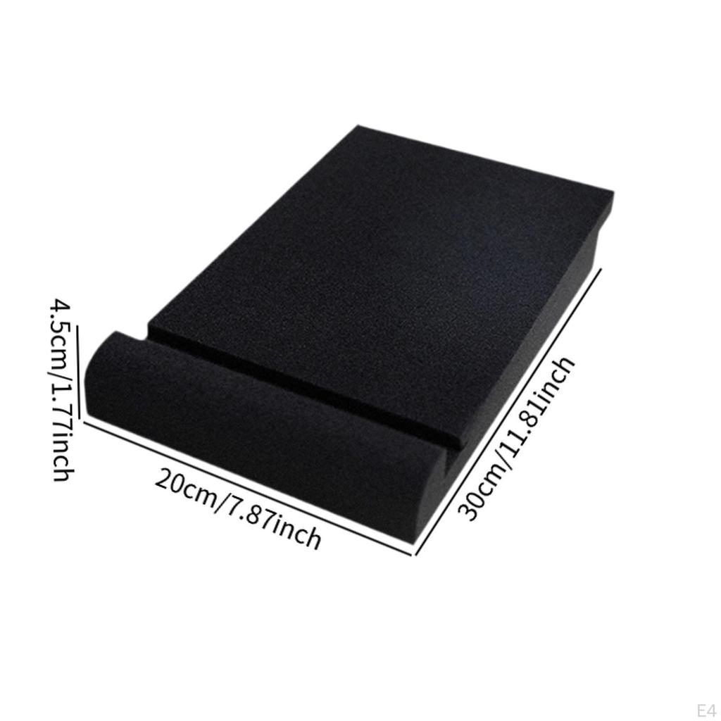 Acoustic Foam Pad for Speaker Isolation, Monitor Stand Support Desktop