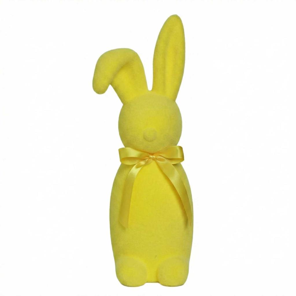 Wielkanocne ozdoby flokowania pluszowy króliczek wiosenna dekoracja scena aranżacja prezent