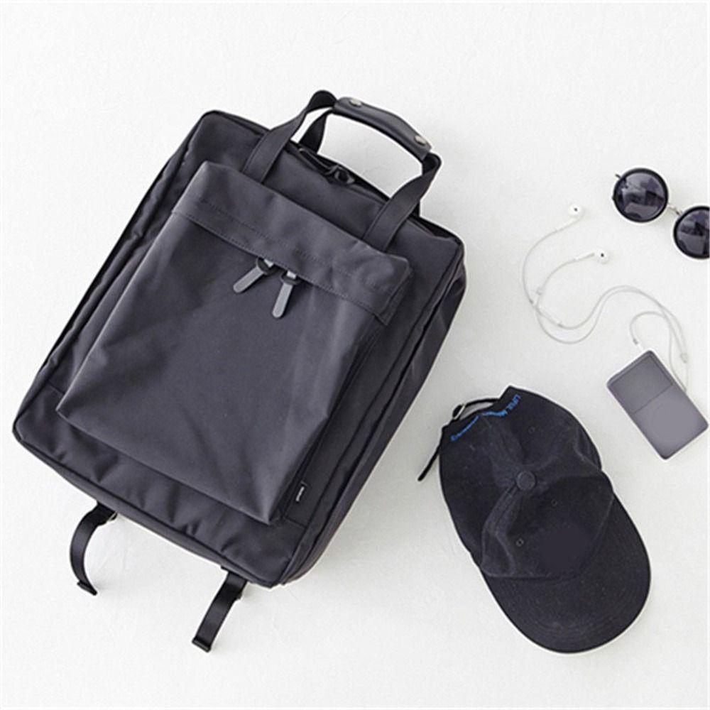 Large Capacity Business Laptop Backpack Nylon Student Backpack Portable Short Trip Bag School