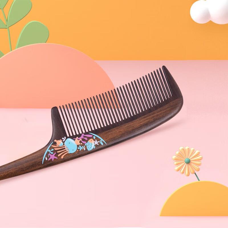 Tan Mujiang Children's Sea Rhyme Girl's Hair Comb