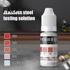 Lichid pentru Testarea Metalelor 1/2 Bucăți 10ML Lichid pentru Oțel Inoxidabil, Reactiv pentru Bucătăria de Testare 200-316, Picături de Inspecție pentru Fabrică, Casă, Atelier, Industrial