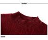 Luxuriöser Wollpullover für Frauen mittleren Alters und ältere Frauen – Dick, Ganzkörper, Halboher Kragen, Perfekt für Herbst und Winter.