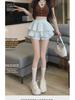 Girls' Double-Layer Cake Skirt: Summer High-Waist A-Line Puffy Skort