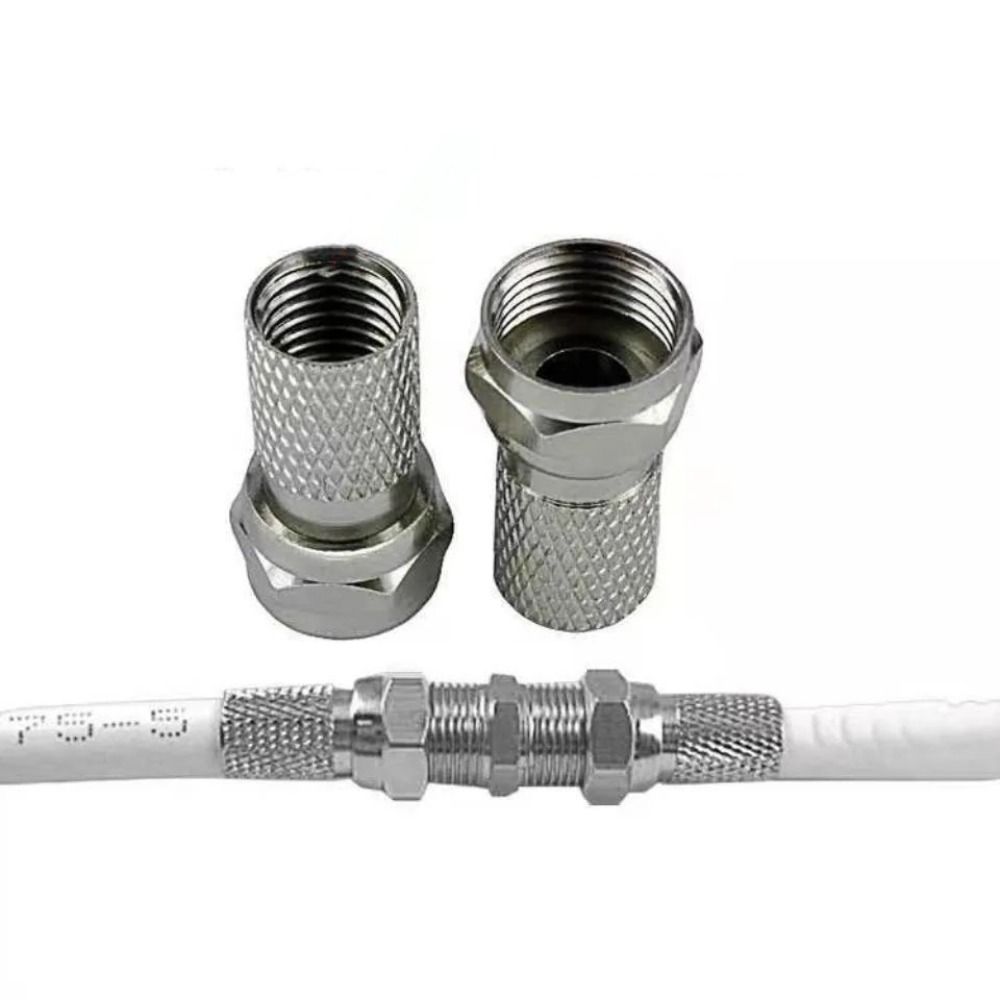10 Stück 75-5 RG6 F-Typ Kabelstecker Koaxialkabel Schnellverbinder für RG6 Koaxialkabel Installation