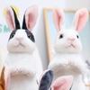 1pc Simulation Bunny Plush Doll Easter Bunny Party Gifts Home Decorating Ornaments Cute Figurines Photography Decoration Props
