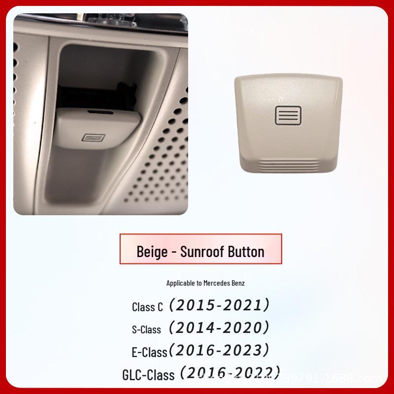 

Mercedes-Benz E-Class, C-Class, S-Class, GLC-Class, E300, E260, LS400, C200 Interior Sunroof Button Accessories