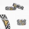 Ring Ancient Egypt Eye God Egyptian Triangle Amulet Talisman Stainless Steel Protect Power Jewelry Gift Hip Hop Rock Goth Gothic