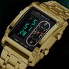 Binbond 2311 B2311 Gold Square LED Luxury Watch Fashion Quartz Digital Wristwatch Stainless Steel Business Watches for Men Reloj