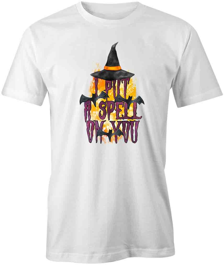 I PUT A SPELL ON YOU TShirt Tee Short-Sleeved Cotton HALLOWEEN CLOTHING S1WCA530 XL