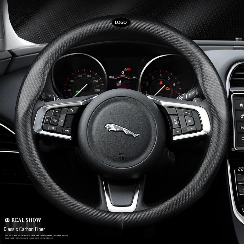 Jaguar F-TYPE XFL XEL F-PACE XJ XFEX Carbon Fiber Steering Wheel Cover