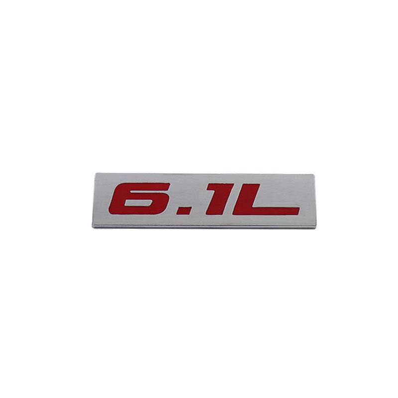 Premium 6.1L 6.1 L for Universal car Engine Hood Fender trunk Tail Rear Bonnet Nameplate Decal Emblem Badge Sticker
