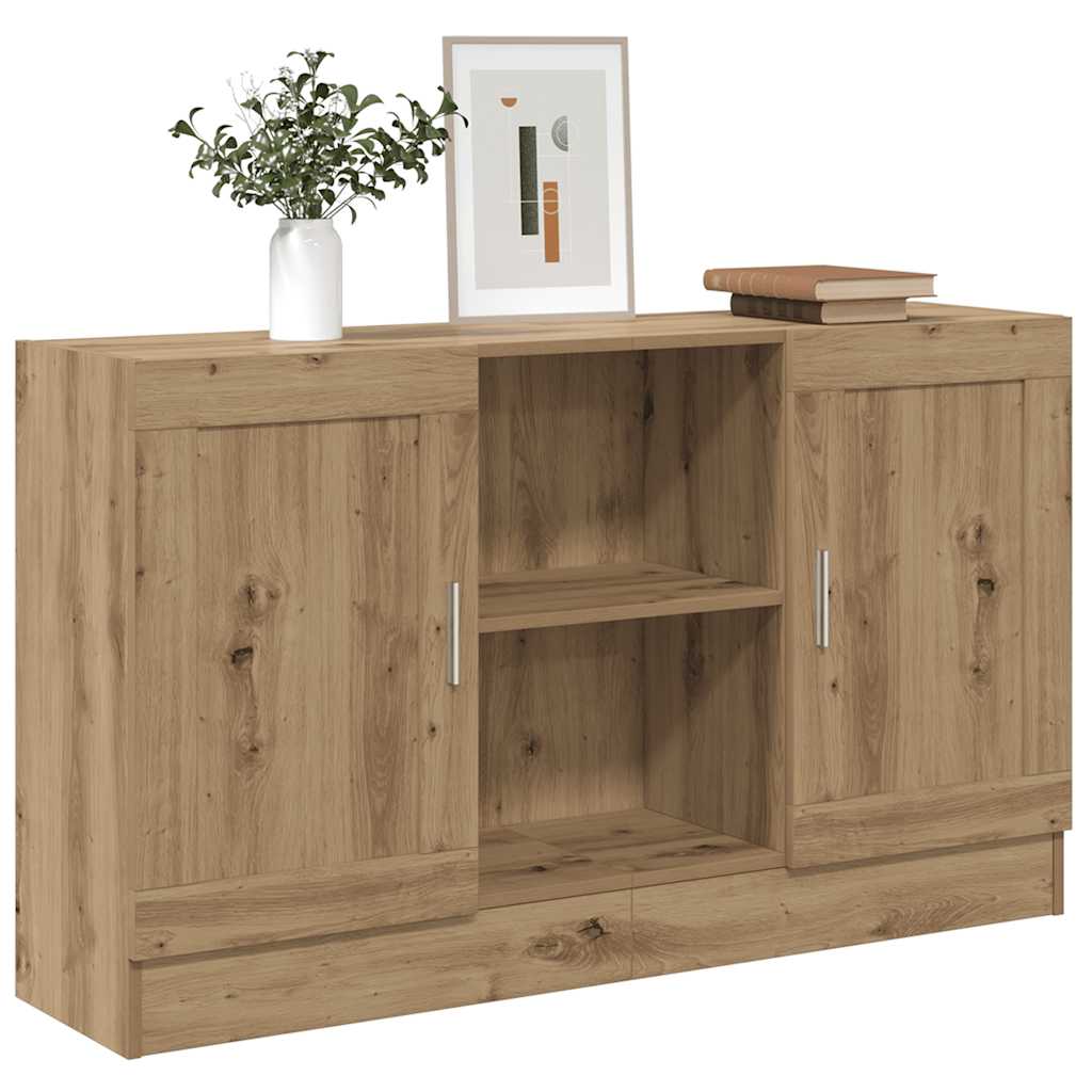 Vidaxl Szafka, Dąb Artisan, 120X30,5X70 Cm, Materiał Drewnopochodny