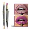 Dobbelhodet leppestift lipliner matt lipgloss 16 farger leppestift