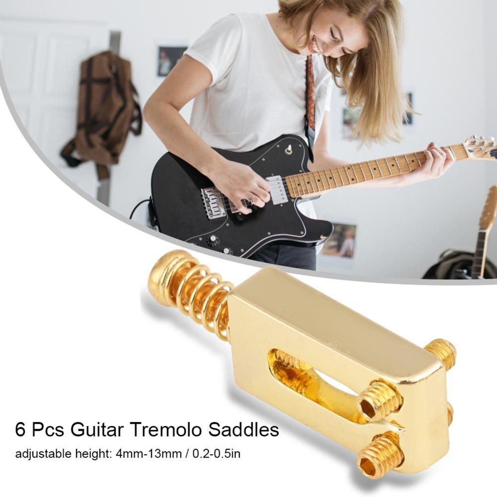 6PCS Included Wrench Electric Guitar Bridge Parts Electric Guitar Replacement Parts  Guitar