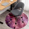 1pc Purple Marble Glitter Round Chair mat Area Rug - Non-Slip, Floor Mat for Office, Bedroom, and Indoor Decor c1125339