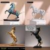 Elegant Horse Resin Figurine For Modern Home Decor And Office Decoration Display