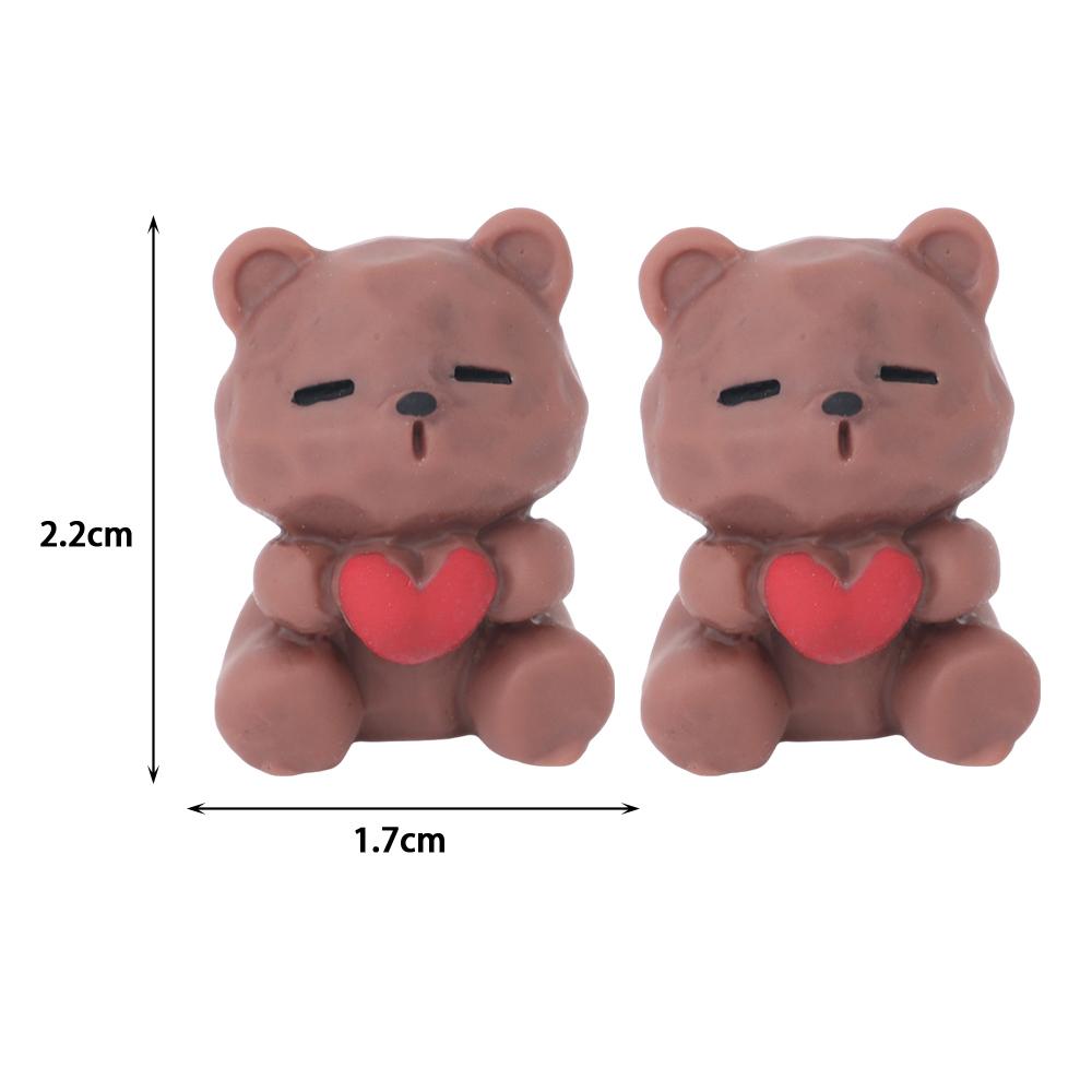 

2 шт. мультяшные розы, медведи, миниатюрные украшения, кукольный домик, ландшафтное украшение, аксессуары для самостоятельного изготовления, аксессуары для салона автомобиля, украшения для автомобиля