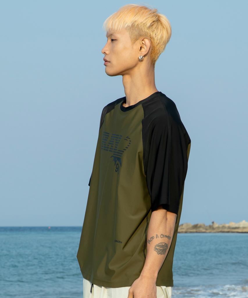 GLACK Gt150 Ray Short Sleeve Rash Guard (Olive)