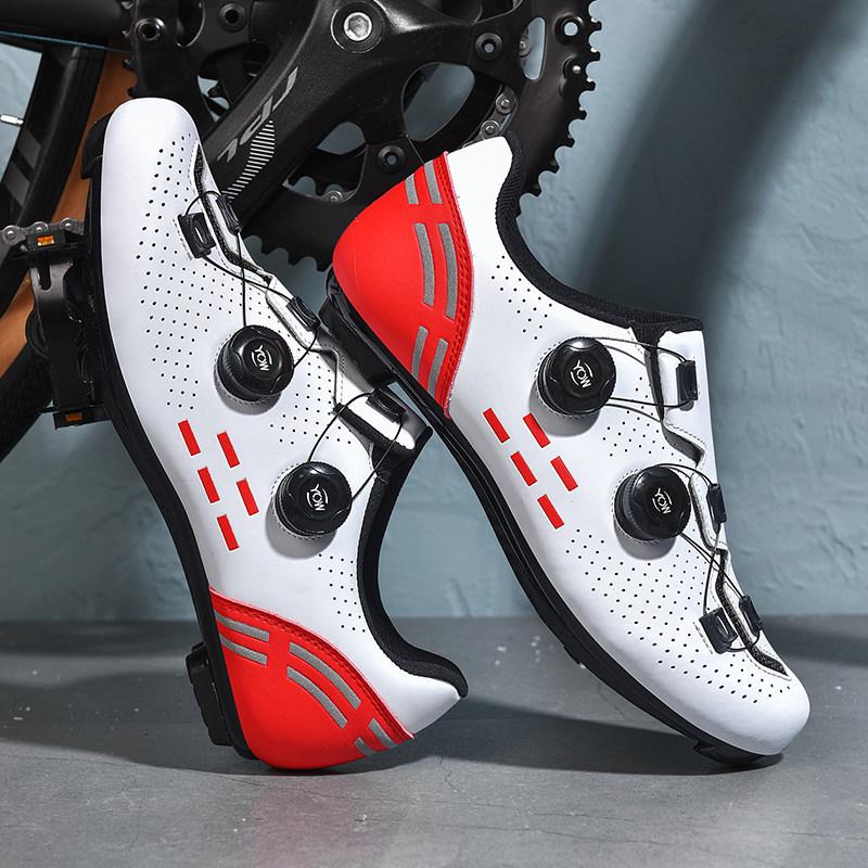 Professional Hard Sole Cycling Shoes for Men and Women - Non-Locking & Flat Pedal Options