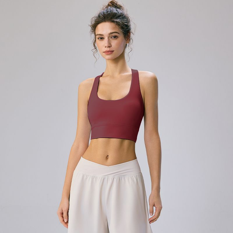 Mitaogirl Kendall Sports Tops Women's Beauty Back Underwear Running Bra I-Shaped Vest Fitness Yoga Wear Summer