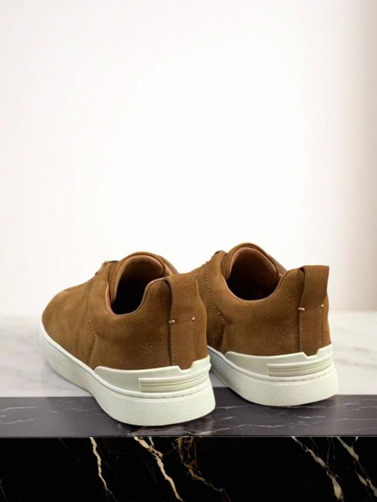 Men's Black Leather Slip-On Summer Sneakers - Lightweight, Breathable, Flat-Soled, Casual Round Toe