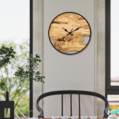 Acrylic Wood Grain Wall Clock Brief Home Hanging Clocks Minimalist Design Living Room Art Wall Watch Home Decoration Hororloge