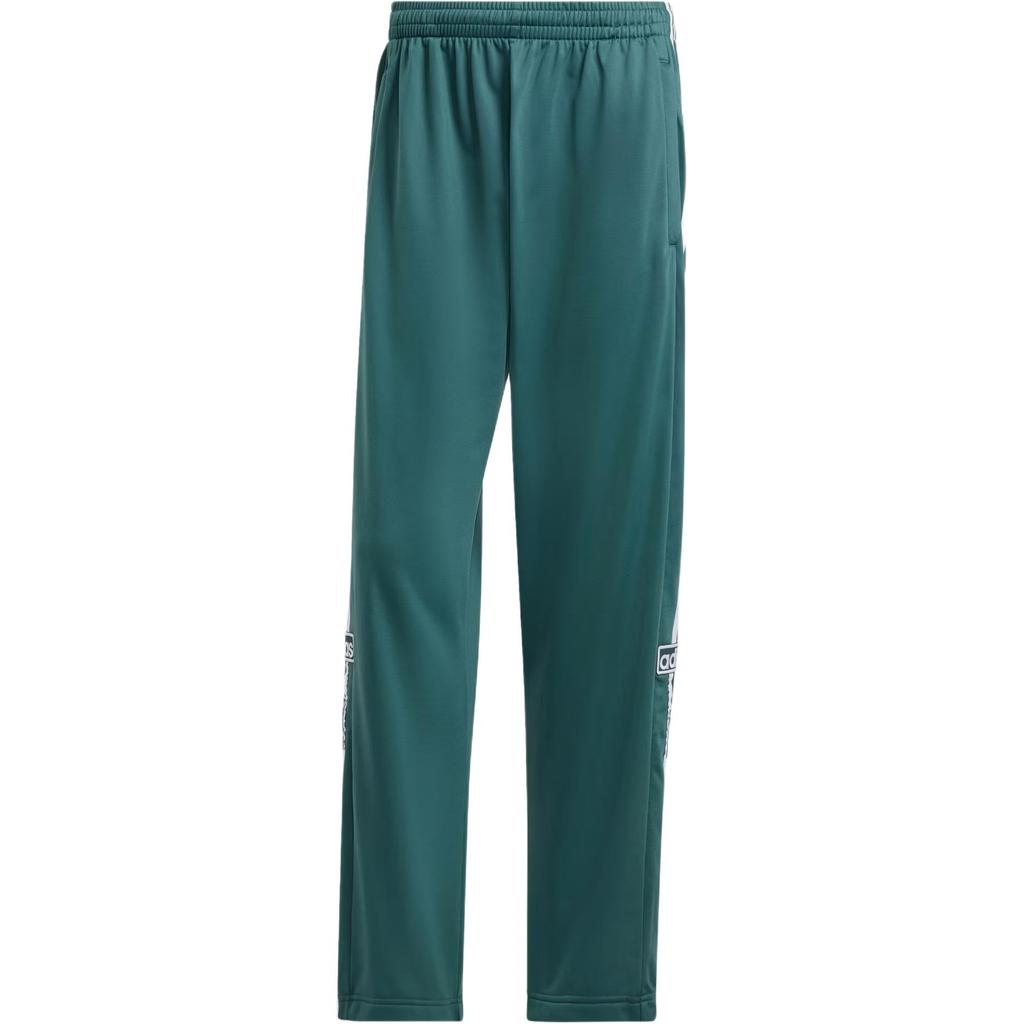 Adidas Originals Adibreak Pants Retro Patchwork Side Stripe Elastic Waist Straight Leg Knit Sports Pants Men Pants Green IY9928