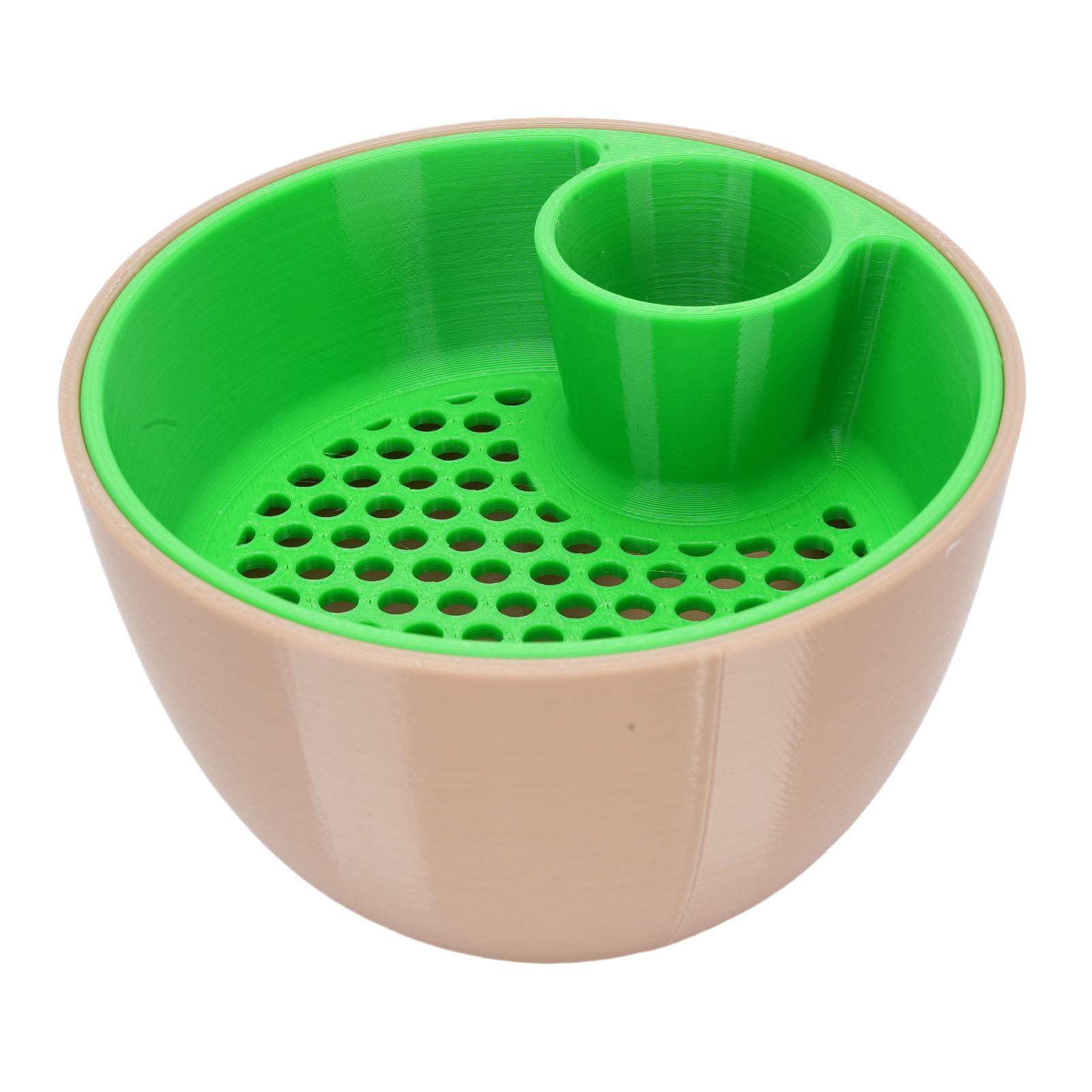 

Pistachio Bowl Snack Serving Bowl Double Nut Bowl with Shell Storage Versatile Use for Home Kitchen Green