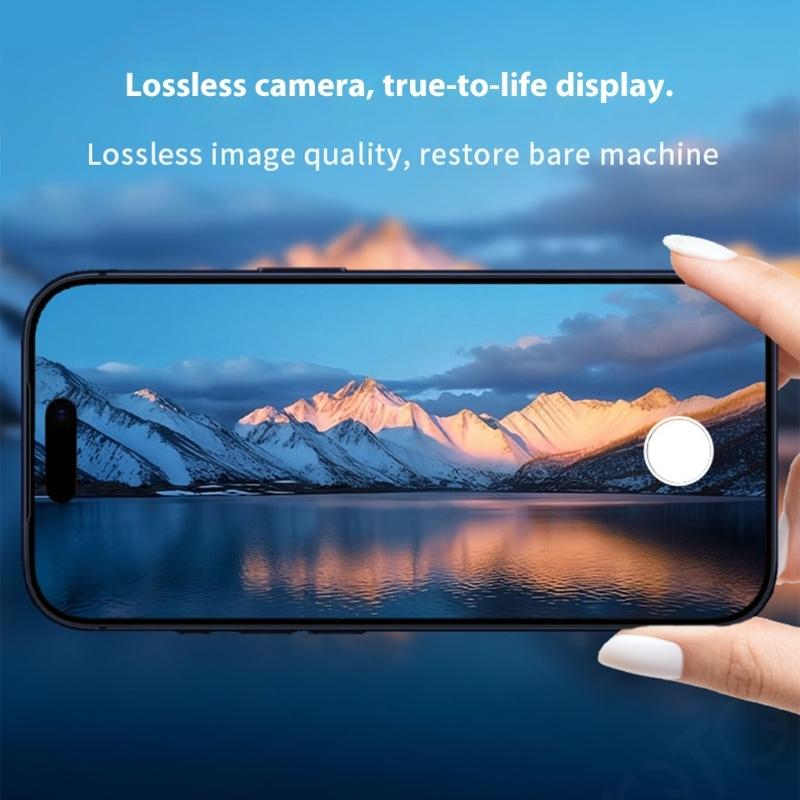 Matte Finish Camera Cover Guard Anti Fingerprint Drop Proof Film Design For Phone Shockproof Design Aluminum Alloy Frame